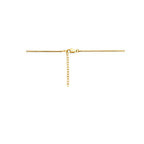 Close-up sluiting gouden dames ketting met verstelketting - City Juwelier