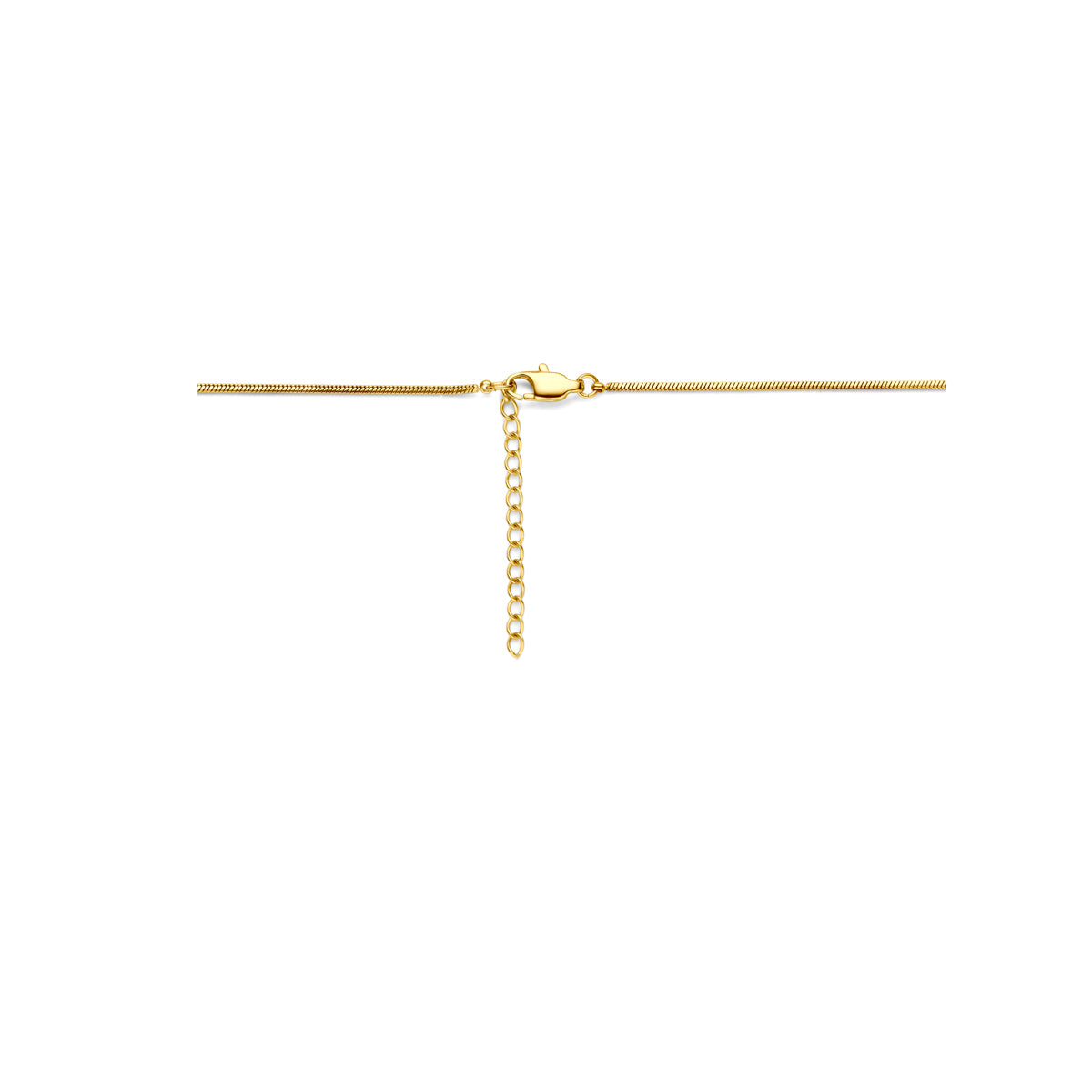Close-up sluiting gouden dames ketting met verstelketting - City Juwelier