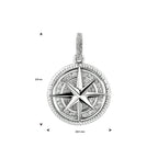 Close-up van geoxideerde ster hanger in 925 sterling zilver voor mannen - City Juwelier