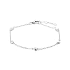 Corabelle zilveren armband met hartjes voor vrouwen - 925 sterling zilver - City Juwelier
