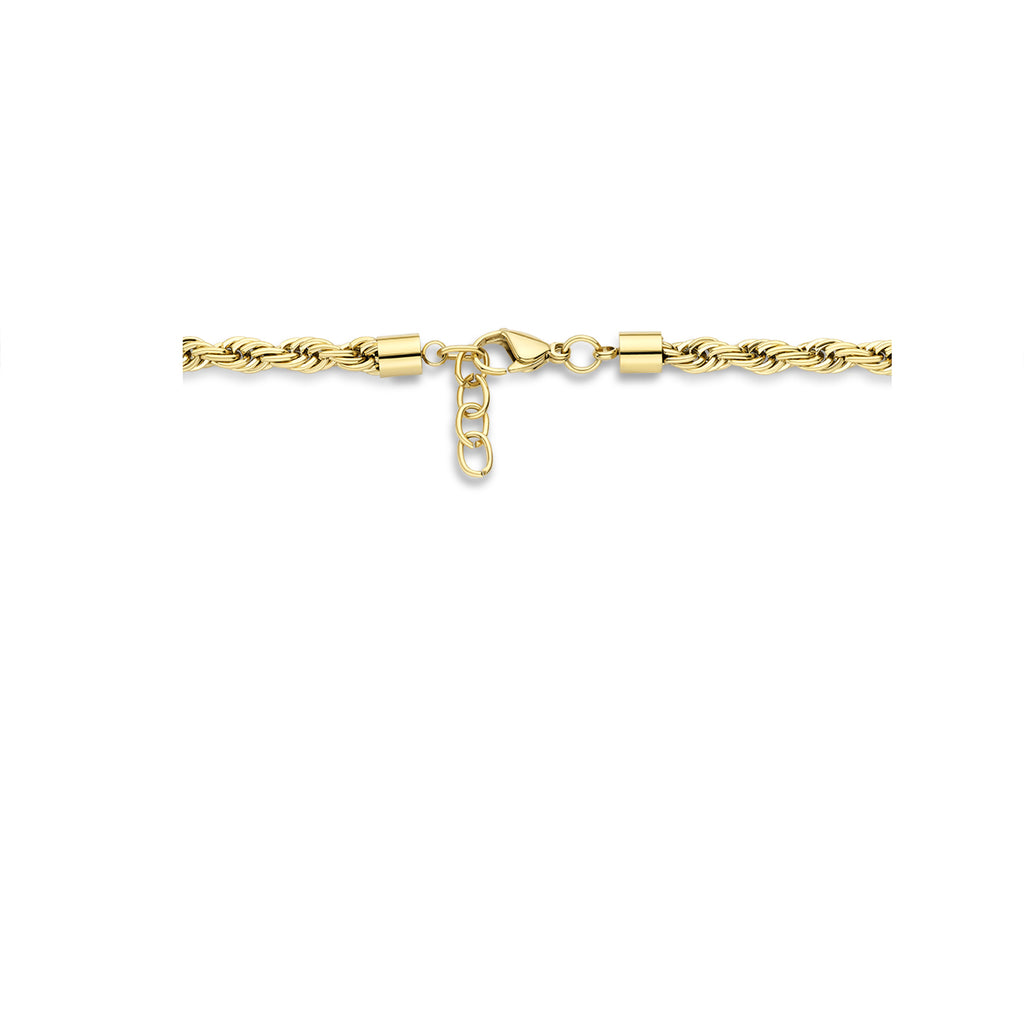 Cordiano gouden ketting 43cm met karabijnsluiting zijaanzicht - City Juwelier