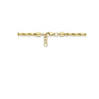 Cordiano gouden ketting 43cm met karabijnsluiting zijaanzicht - City Juwelier