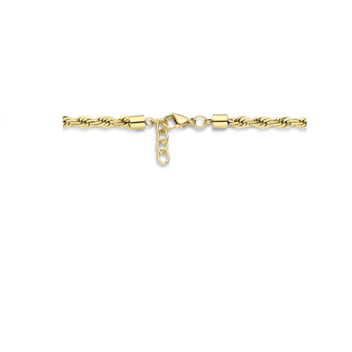 Cordiano gouden ketting 43cm met karabijnsluiting zijaanzicht - City Juwelier