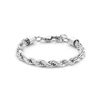 Cordiano koord armband stainless steel zilverkleurig voor vrouwen - City Juwelier
