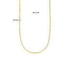 Ketting paperclip plat