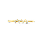 Dames gouden ring met zirkonia detailopname van de setting - City Juwelier