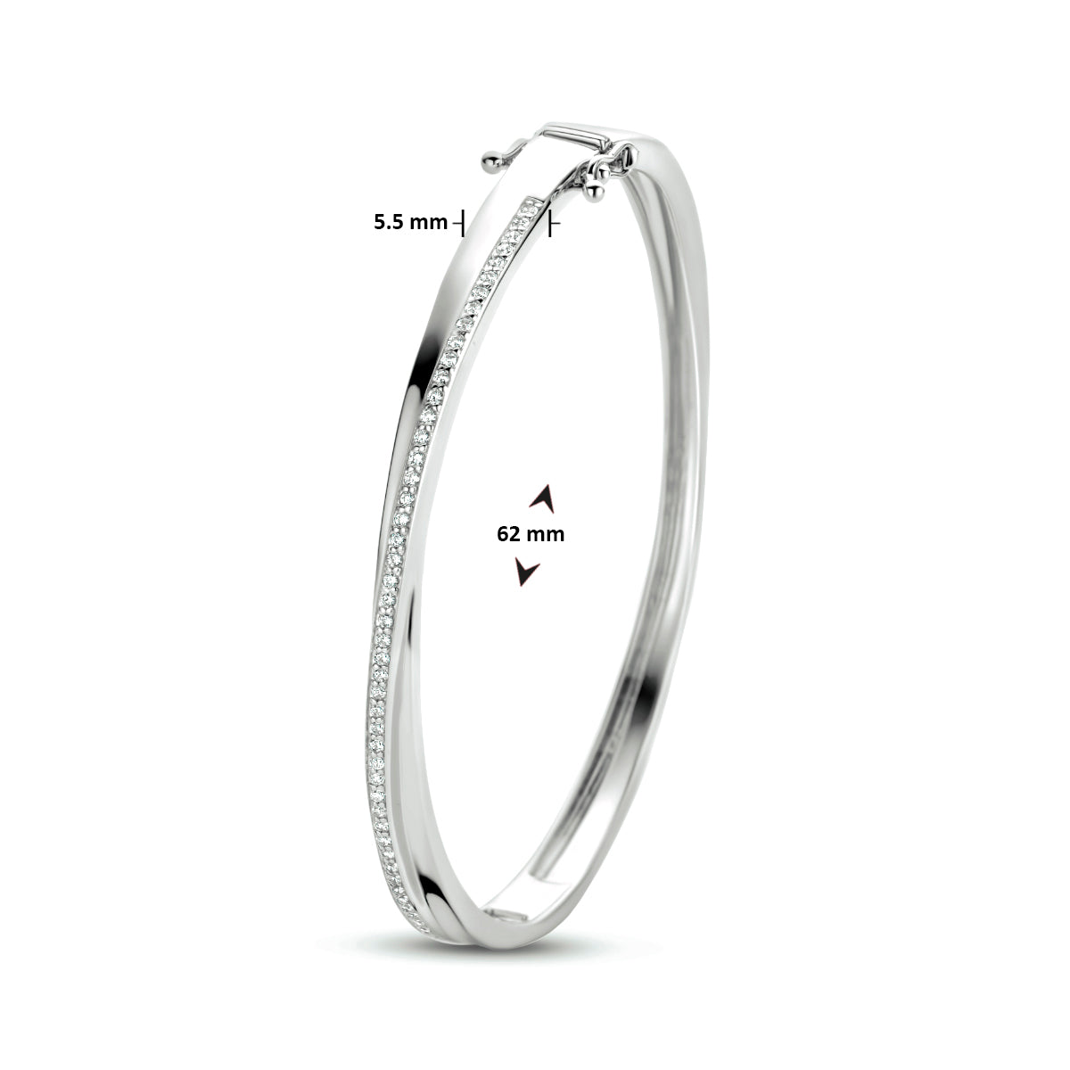 Bangle armband zirkonia