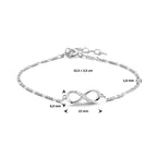 Eterna – Infinity Armband Zirkonia -  925 Zilver