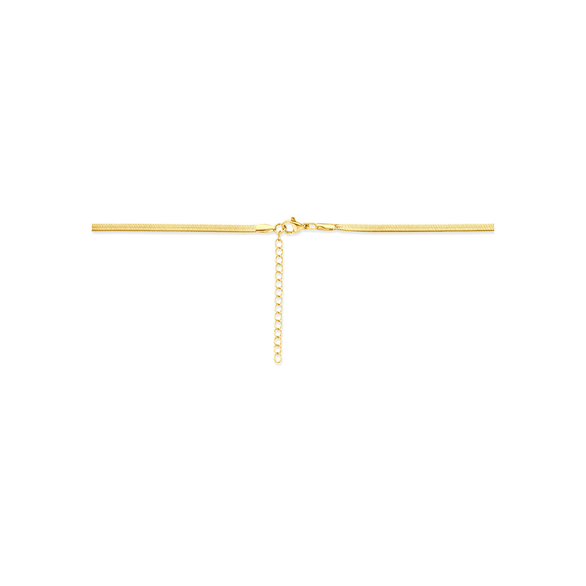 Detail gouden omega ketting stainless steel afwerking - City Juwelier