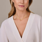 Detail van gouden schakels 6mm breed - Caterina ketting - City Juwelier