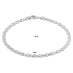 Detail van karabijnsluiting zilveren tennis armband - City Juwelier