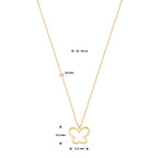 Detail verstelbare sluiting 14K gouden kinderketting - City Juwelier