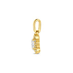 Diamavielle gouden hanger met briljant geslepen lab grown diamant zijaanzicht - City Juwelier