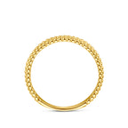 Diamavine 14 karaat geelgouden ring zijaanzicht met schitterend patroon - City Juwelier