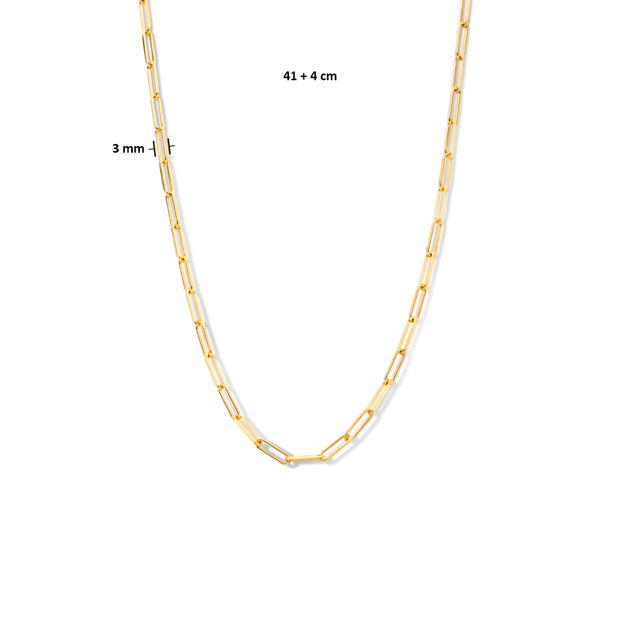 Aurora – Paperclip Ketting - 925 zilver