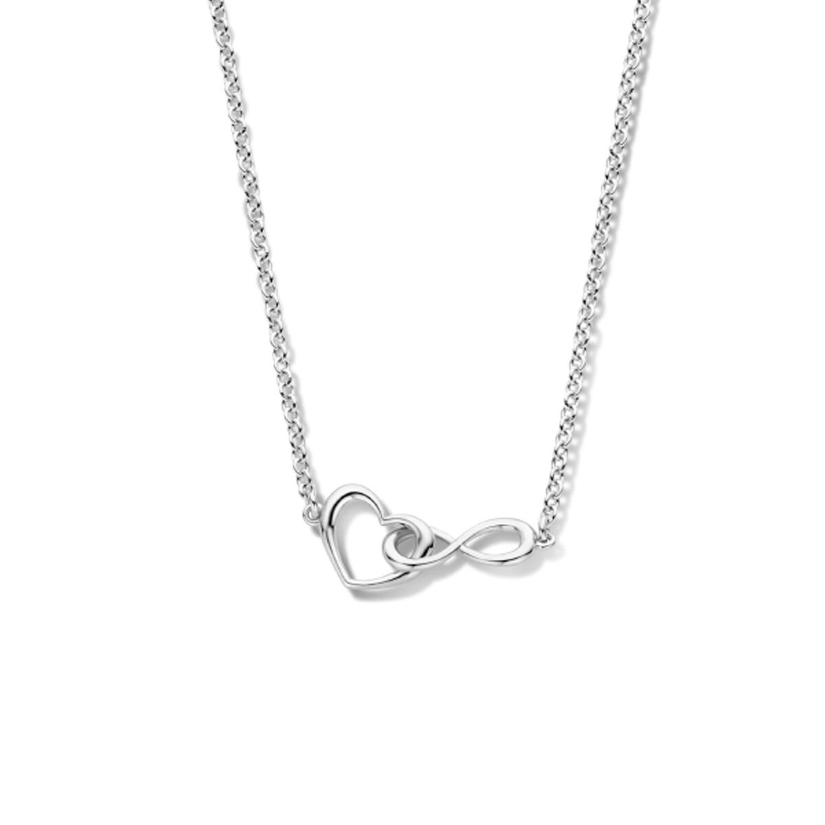 Coeuréline - Hart en Infinity Ketting - Verguld Zilver
