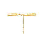 Multi-collier gourmette en paperclip