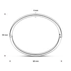 Elegante stainless steel armband gedragen om pols - City Juwelier