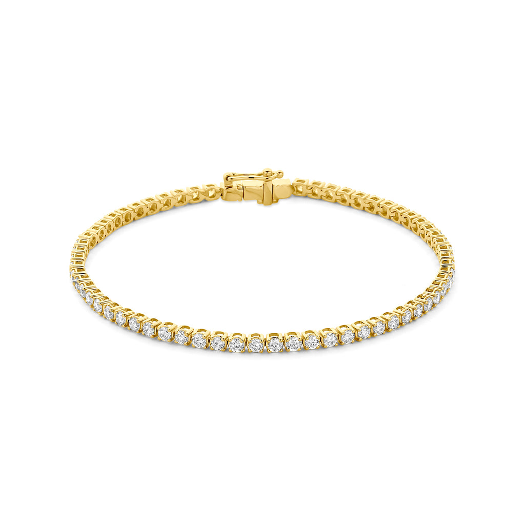 Tennalise - Diamanten Tennisarmband - 14K Geelgoud
