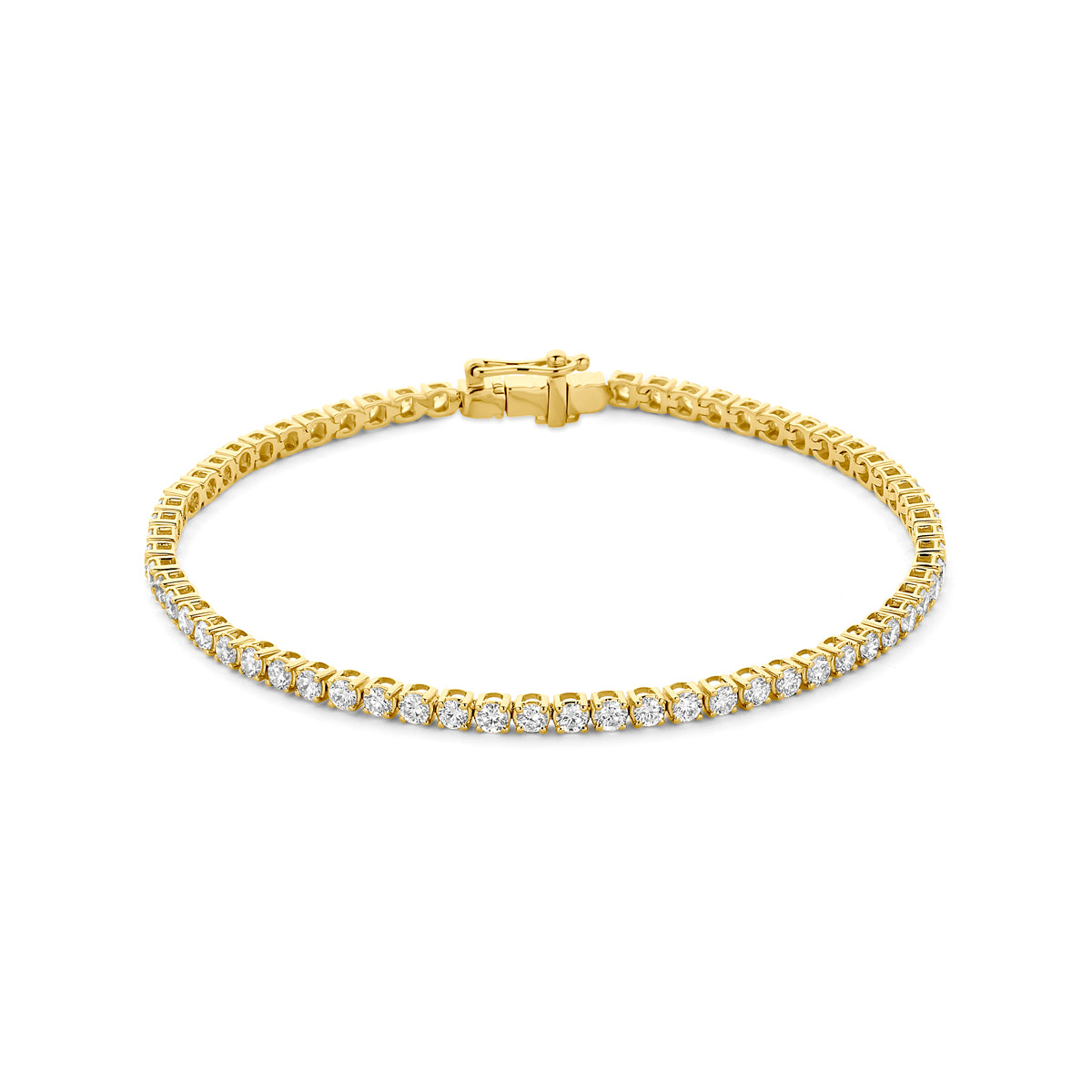 Tennalise - Diamanten Tennisarmband - 14K Geelgoud
