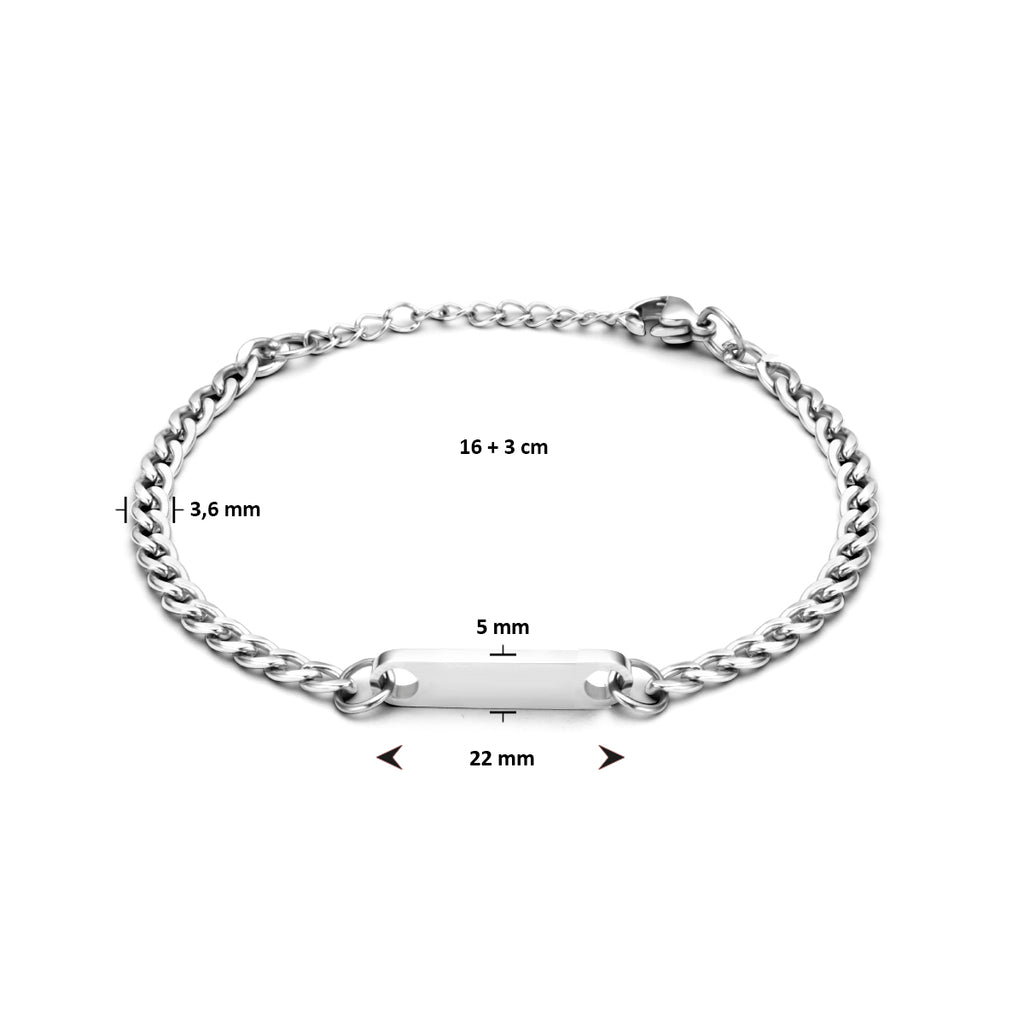 Graveerarmband plaat