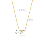 Fiocchetta gouden ketting op neutrale achtergrond - City Juwelier