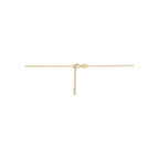 Geelgouden dames Y-collier detail van de schakelstructuur - City Juwelier