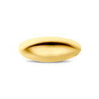 Geelgouden damesring Ballonetta detail van de 8mm brede band - City Juwelier