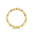 Geelgouden ring 14K goud zijaanzicht detail - City Juwelier