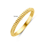 Geelgouden ring Diamavine voor vrouwen perspectief aanzicht 14K goud - City Juwelier