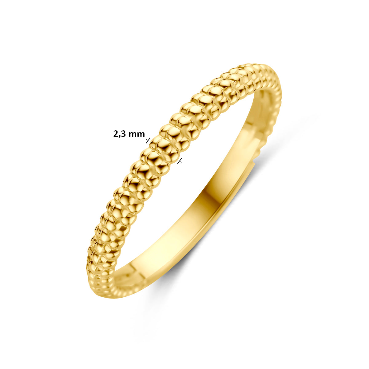 Geelgouden ring Diamavine voor vrouwen perspectief aanzicht 14K goud - City Juwelier