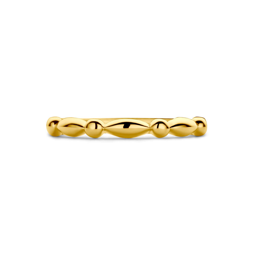 Geelgouden ring voor vrouwen detail van de 2,5mm breedte - City Juwelier