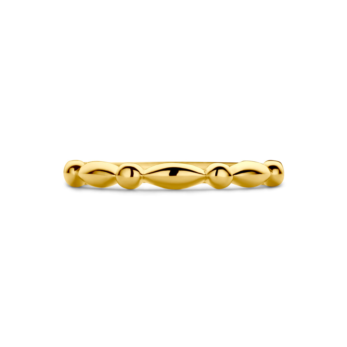 Geelgouden ring voor vrouwen detail van de 2,5mm breedte - City Juwelier