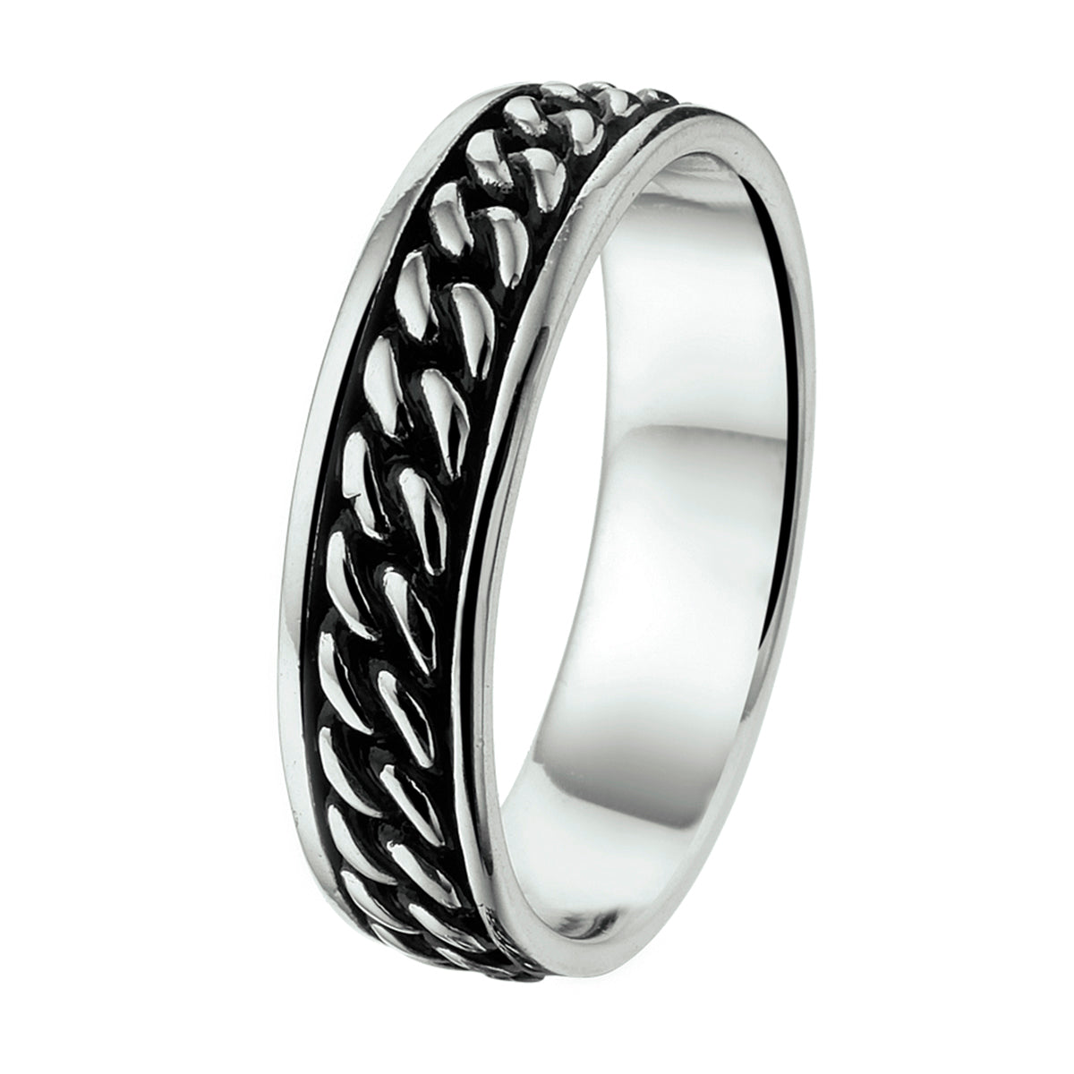 Geoxideerde zilveren heren ring Nocturna - City Juwelier