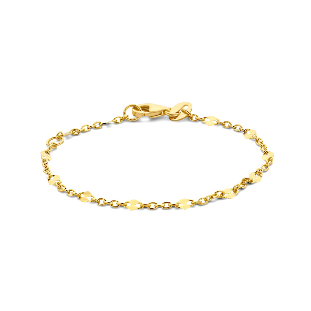 Gouden anker armband voor kinderen in 14K geelgoud - City Juwelier