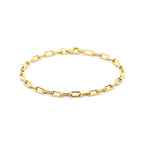 Gouden armband dames 9K geelgoud schakelarmband Veralinde vooraanzicht - City Juwelier