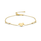 Gouden armband met hart en infinity hangers voor vrouwen - City Juwelier