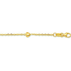 Gouden armband met hartjes voor kinderen in 14K geelgoud - City Juwelier