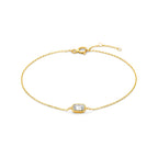 Gouden armband met zirkonia steentjes in 14K geelgoud voor dames - City Juwelier