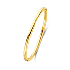 Gouden bangle armband met scharnier voor vrouwen - City Juwelier