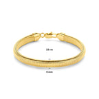 Gouden dames armband met karabijnsluiting detail - City Juwelier