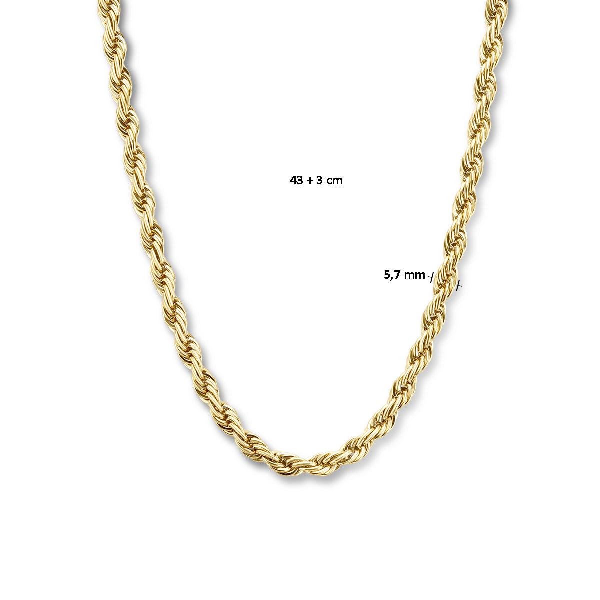 Gouden dames ketting ion plating volledig uitgelegd - City Juwelier