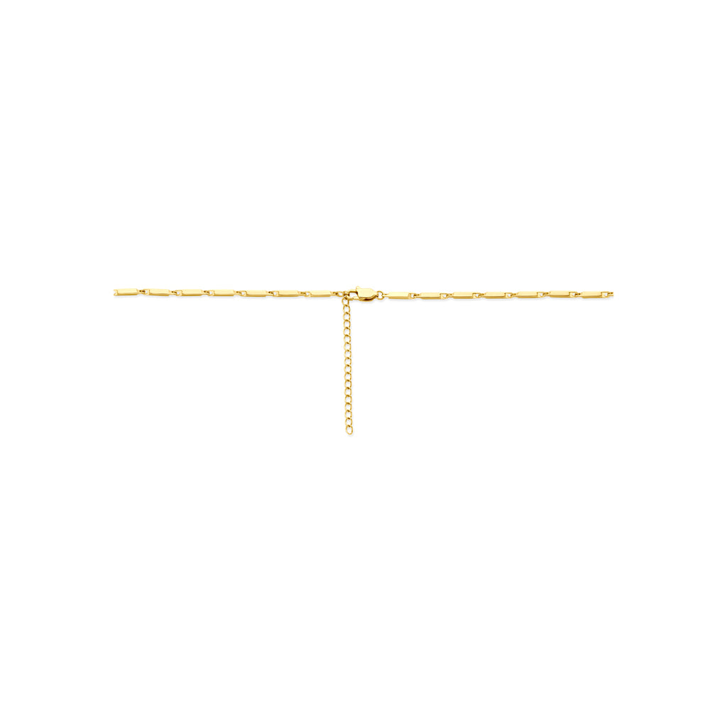 Gouden dames ketting met karabijnsluiting close-up - City Juwelier