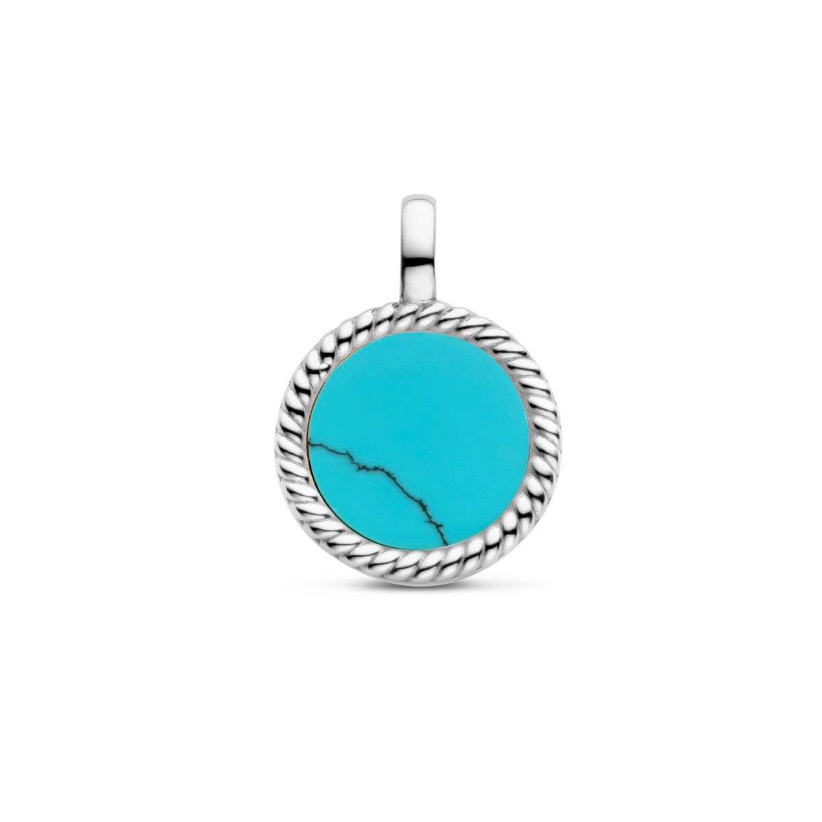 Gouden hanger met turquoise steen voor vrouwen - City Juwelier