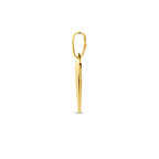 Gouden hart hanger 9 karaat zijaanzicht dames sieraad - City Juwelier