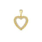 Gouden hart hanger met zirkonia in 14K geelgoud - Valentijn cadeau - City Juwelier