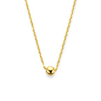 Gouden ketting met bol hanger 9K geelgoud voor vrouwen - City Juwelier