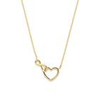 Gouden ketting met infinity hart hanger voor vrouwen - City Juwelier