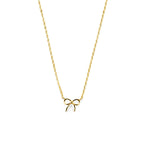 Gouden ketting met strik van 9K geelgoud voor vrouwen - City Juwelier