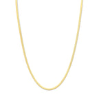 Gouden omega ketting voor dames van stainless steel - City Juwelier